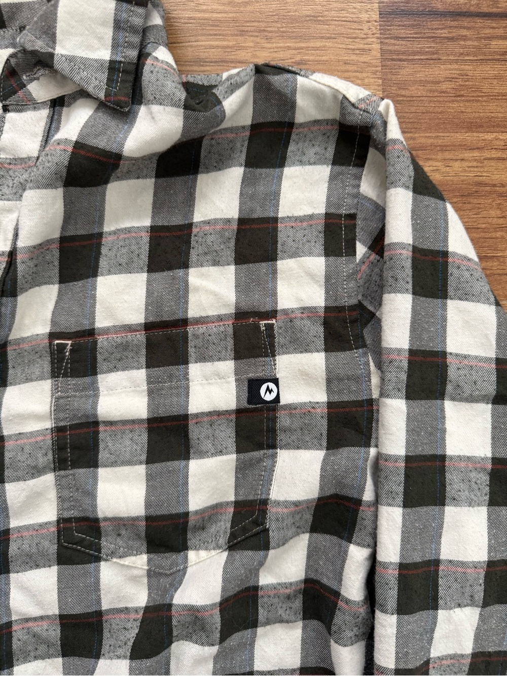 Marmot Green and White Buffalo Check Button-Down Shirt - Picture 4 of 11